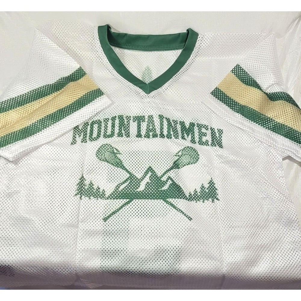 Adirondack MountainMen Lacrosse Jersey Shirt - Miller #5 - White - Medium